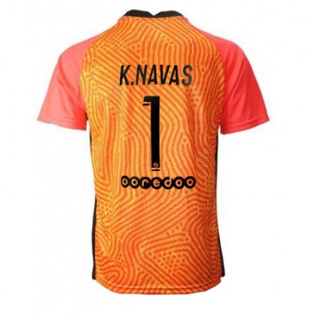 Paris Saint-Germain PSG Keylor Navas 1 Keeper Hjemme Fotballdrakt 2020-2021 Kortermet